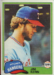 1981 Topps Baseball Cards      197     Jim Kern